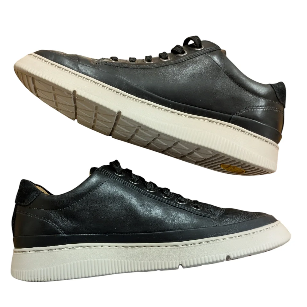 Samuel Hubbard Featherlight Laguna Sport Black Leather Sneakers Size 7 - Picture 9 of 13